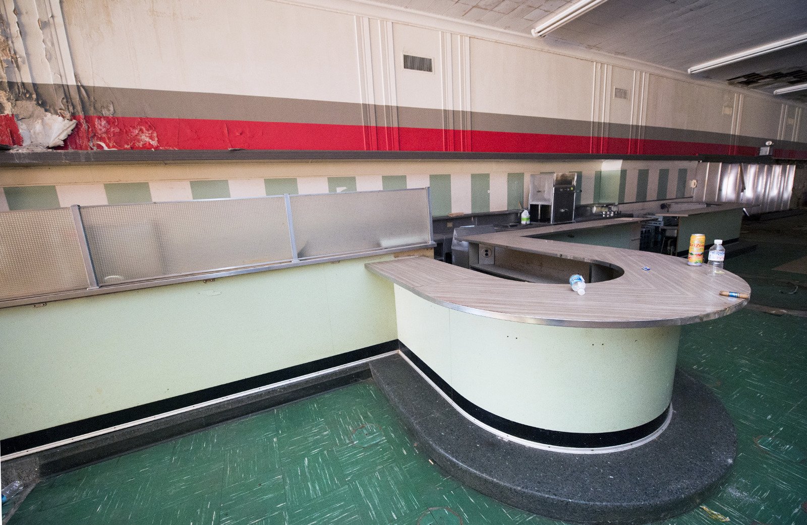 The lunch counter is still mostly intact at the former Woolworth building in the first block of West Market Street in York Tuesday September 22, 2015. Royal Square Development & Construction plans commercial space on the first floor and residential on the second floor. Paul Kuehnel - York Daily Record/ Sunday News